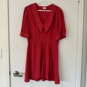 Aritzia Sunday Best New Aki Dress in red